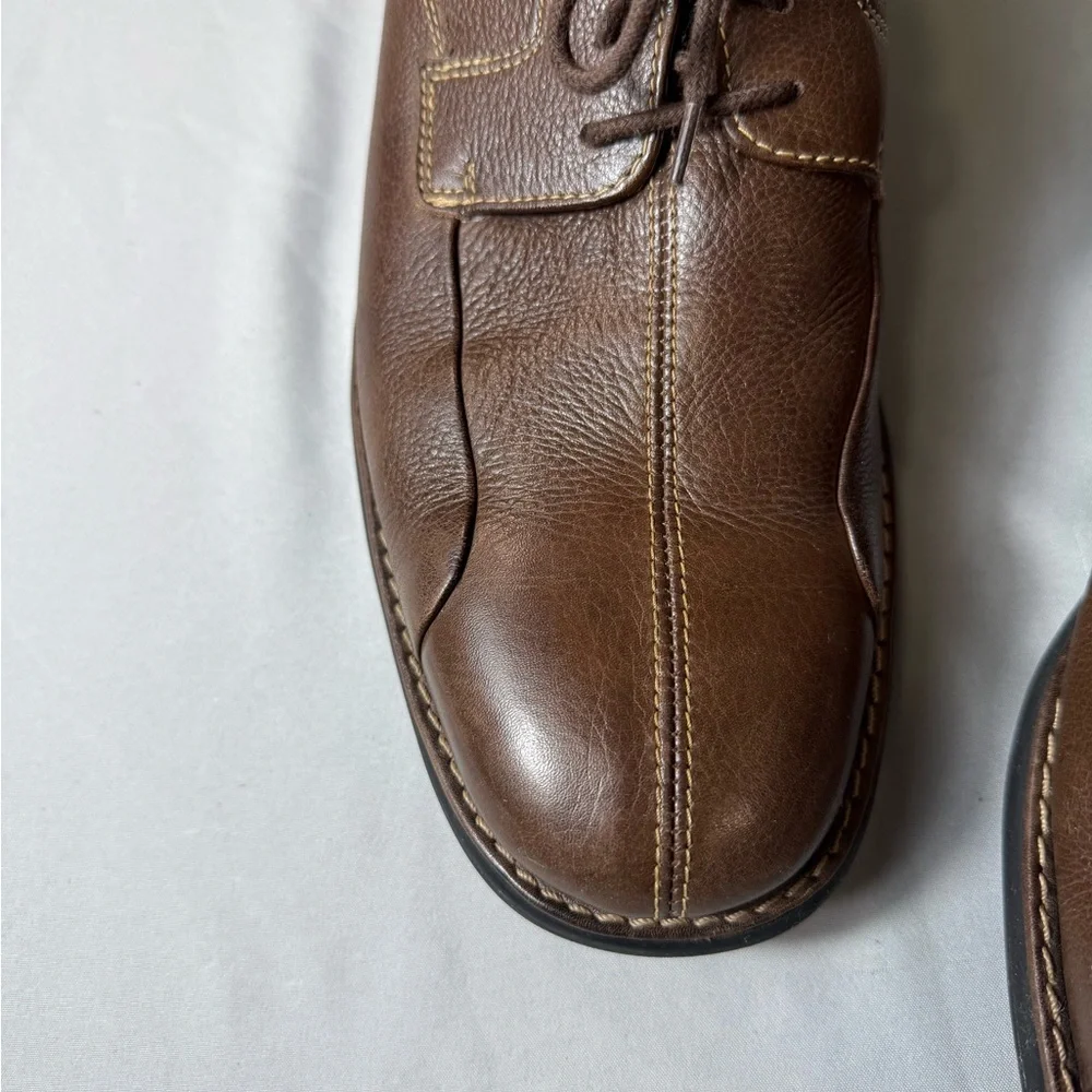Johnston & Murphy 20-7223 Mens 9.5M Brown Leather Split Toe Oxford‎ Nice